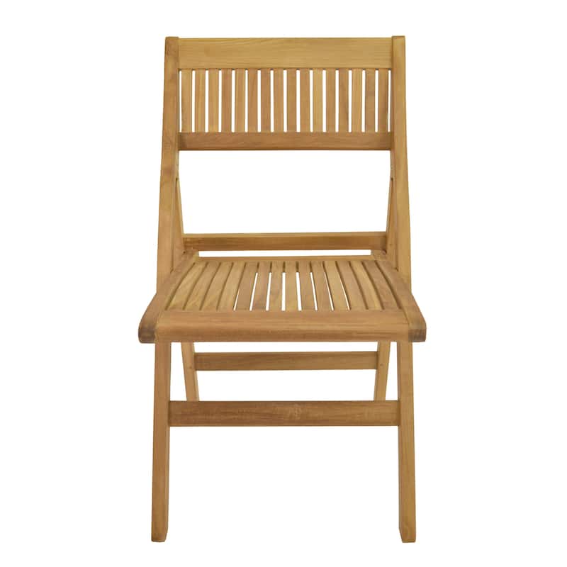 Windsor Teak Outdoor Dining Chair - Foldable (Set of 2) - N/A