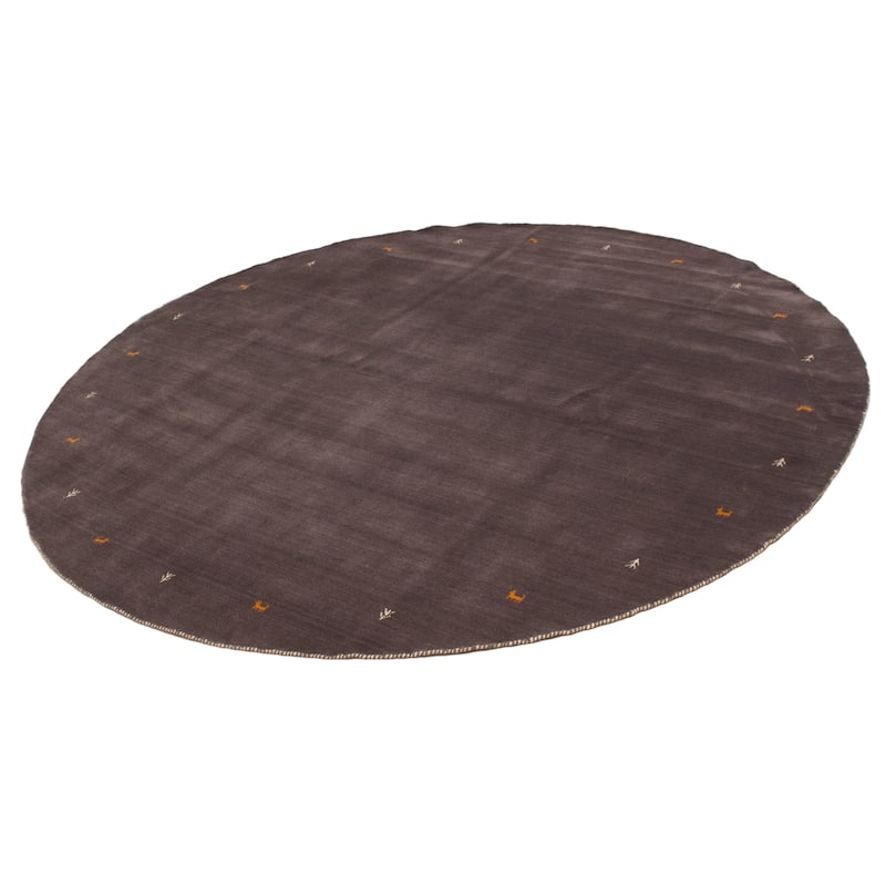 Kashkuli Gabbeh Grey Rug 9'8" x 9'6" - 9'8 x 9'6