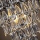preview thumbnail 3 of 7, 3 Light Glam Crystal Tier Pendant Chandelier