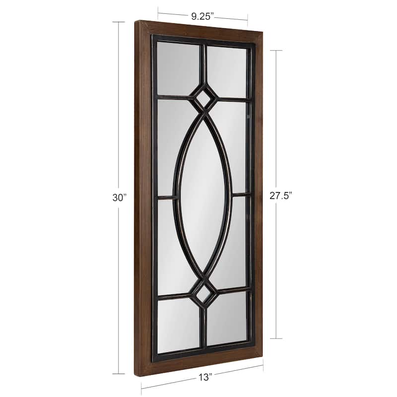 Kate and Laurel Bakersfield Wood Framed Mirror