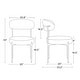 preview thumbnail 3 of 48, Bayville Mid-Century Curved Back Fabric Upholstered Metal Dining Chair (Set of 6)