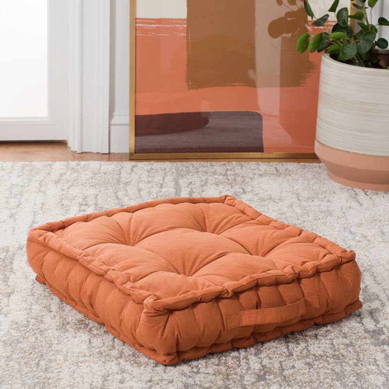SAFAVIEH Isgard Tufted 18-inch Square Floor Pillow with Insert