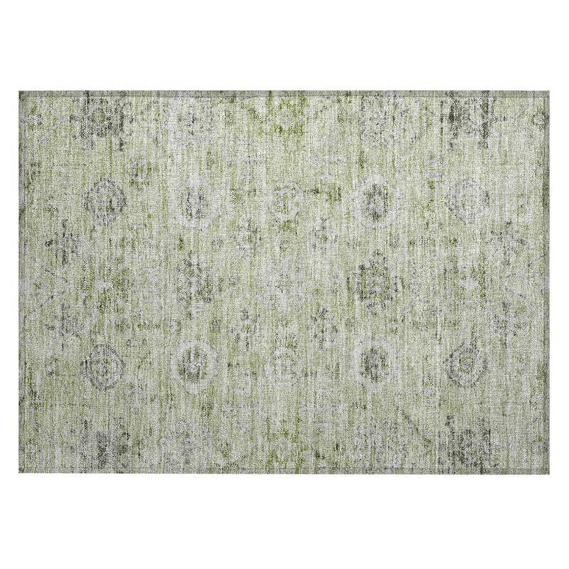 Machine Washable Indoor/ Outdoor Vintage Traditional Chantille Rug