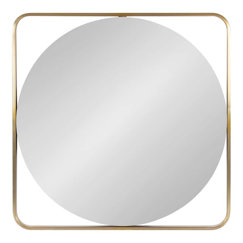 Kate and Laurel Nobles Radius Corner Framed Mirror