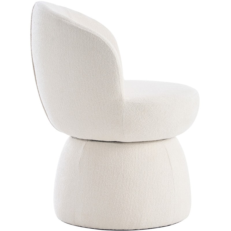 Swivel Modern Accent Chair, Armless Barrel Chairs for Living Room