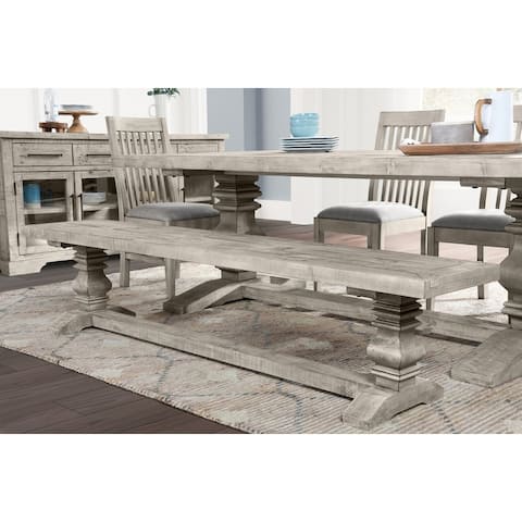 Sagrada Sierra Grey Wood Dining Bench