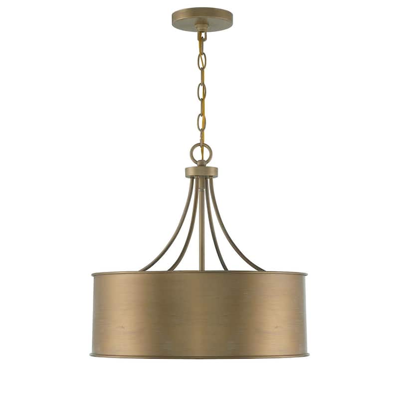 Trade Winds Lighting 4-Light Drum Pendant