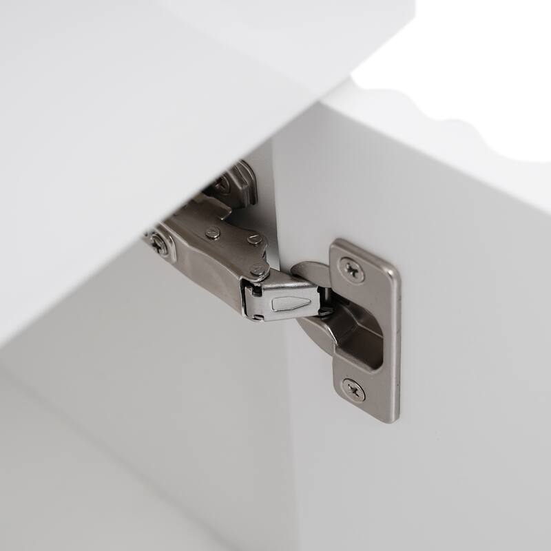 Floating Bathroom Vanity with Sink, Small Wall Mounted Bathroom Vanity, Bathroom Storage Cabinet with Soft Close Doors