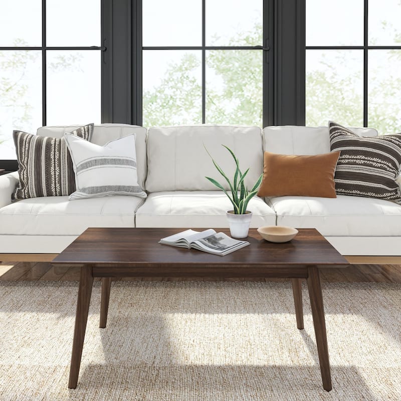 Plank and Beam Mid-Century Rectangular Coffee Table - 40"