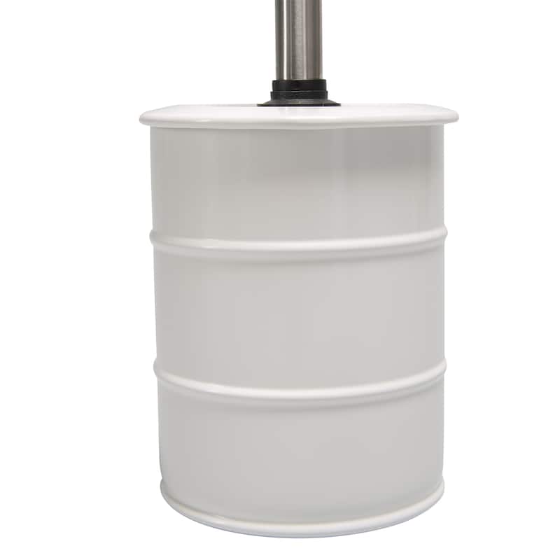 Elle Décor Modern Ridge Design Toilet Brush & Holder in Black