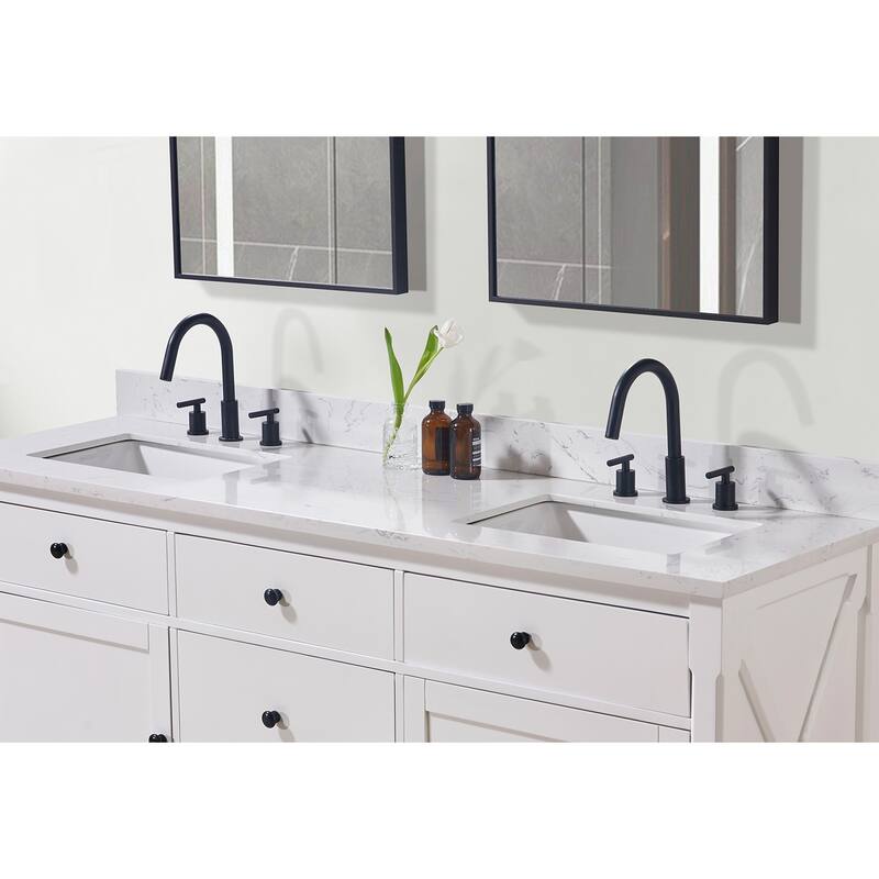 Altair Oderzo Bathroom Vanity Countertop in Aosta White Finish