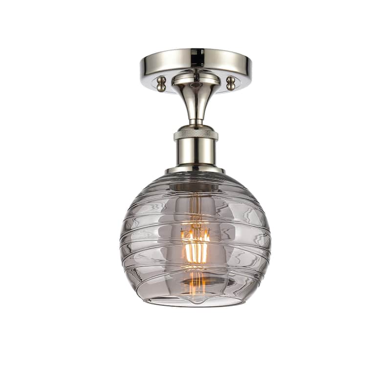 Innovations Lighting 516-1C-10-6 Athens Semi-Flush Athens Deco Swirl