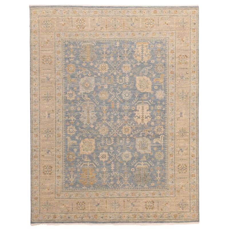 ECARPETGALLERY Hand-knotted Jamshidpour Dark Blue Wool Rug - 8'1 x 10'2