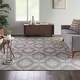 preview thumbnail 28 of 89, Nourison Tranquil French Country Floral Damask Area Rug 8' 10" x 11' 10" - Grey/Multi - Runner/Rectangle