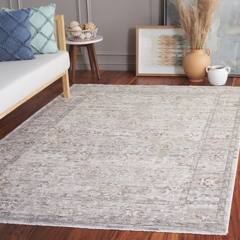 SAFAVIEH Mason Maebell Vintage Rug - 4' x 6' - Beige/Dark Grey