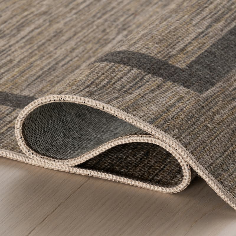 Nate Berkus Hanover Modern Bordered Washable Area Rug