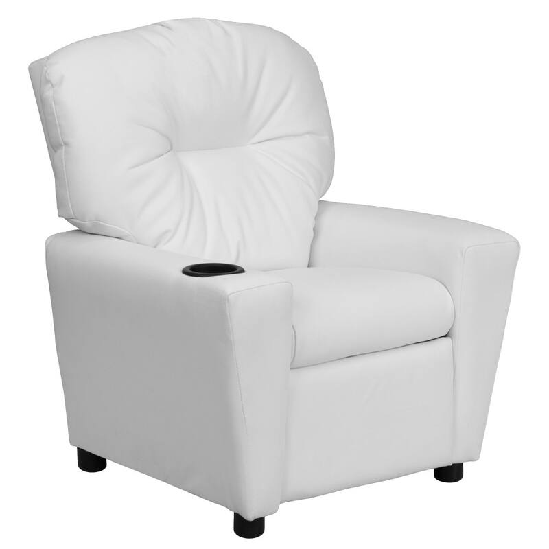 Contemporary Kids Recliner with Cup Holder