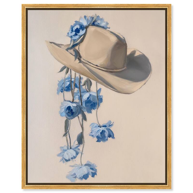 Brimming Blues II Canvas by Art Remedy - Gold - 36" x 45"