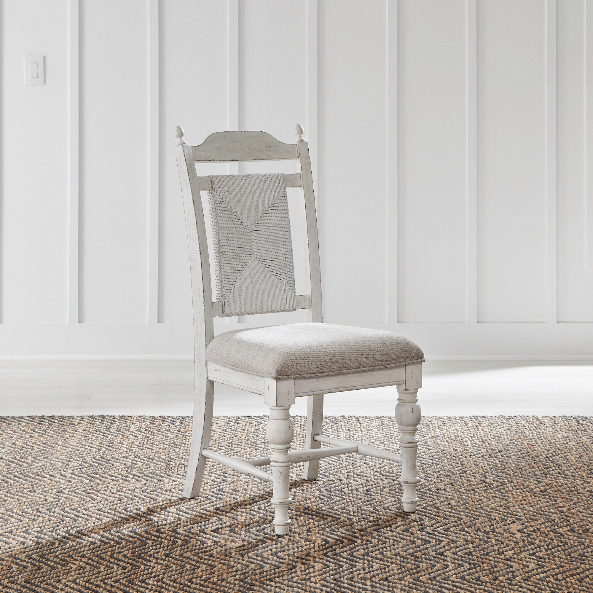 Distressed white chairs clearance