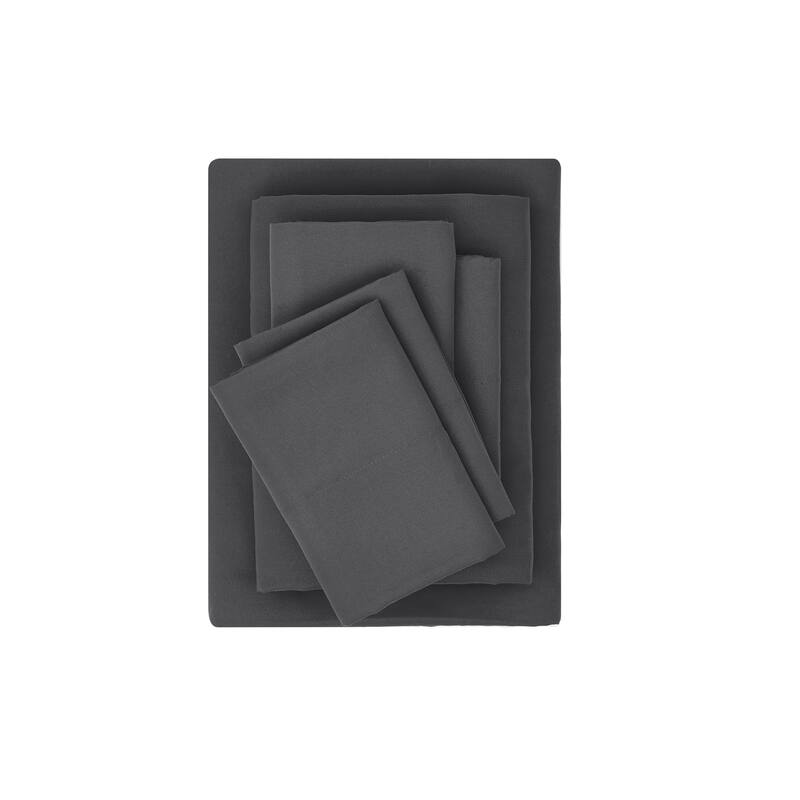 FUBU Solid Microfiber Sheet Set + Extra Pillowcases