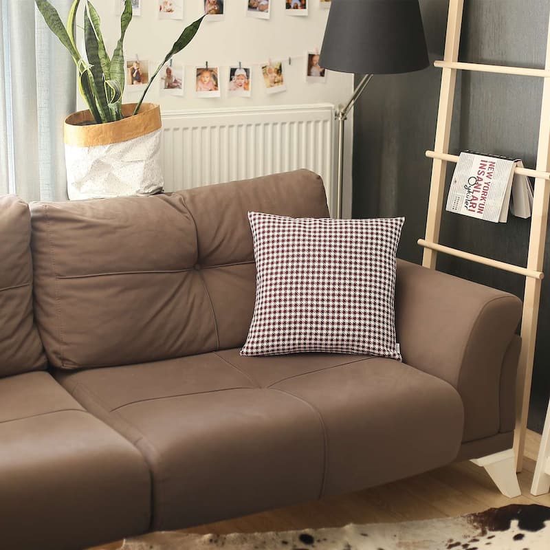 Boho-Chic Decorative Houndstooth Jacquard Pillow Covers