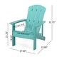 preview thumbnail 12 of 35, Culver Outdoor Faux Wood Adirondack Chair by Christopher Knight Home