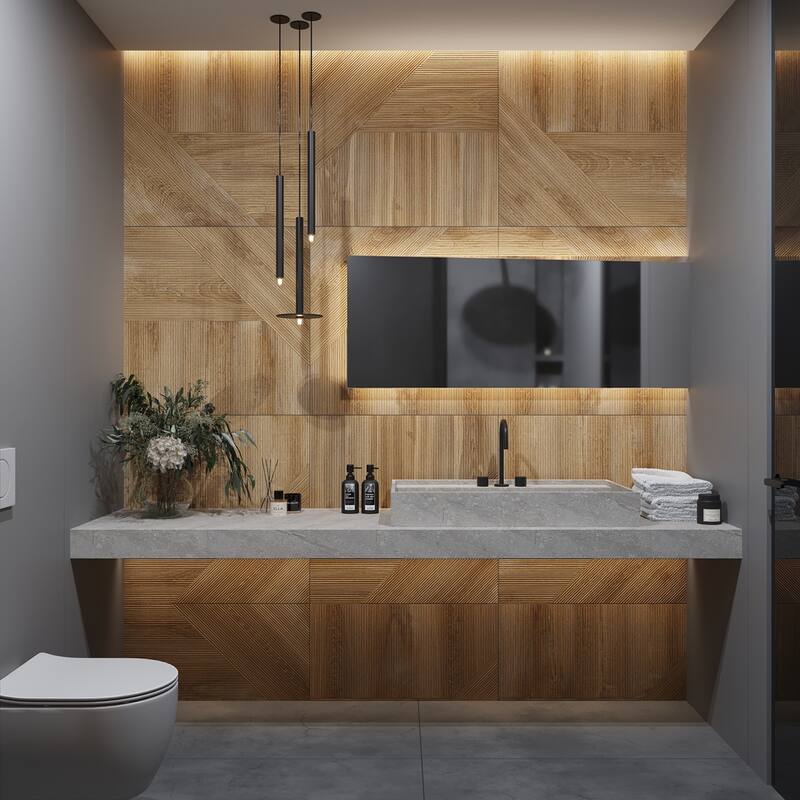 Apollo tile 30" x 30" Bois Matte Brown Porcelain Tile (12.16 sq ft/case) - 2 Pack