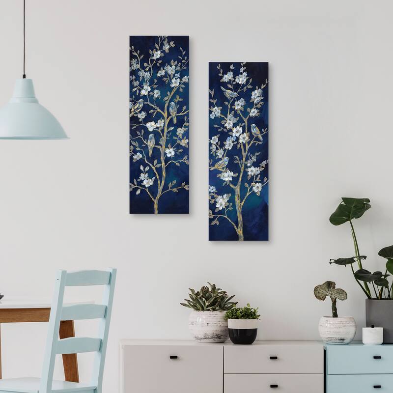 Indigo Spring I & II by N CanvasArtPrint