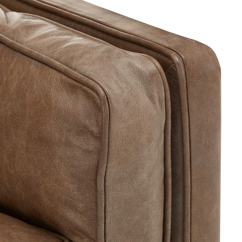 Darius Tan Oxford Leather Sofa by iNSPIRE Q Modern