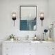 preview thumbnail 102 of 103, Modern Black 1/2/3/4/5-Light Bathroom Crystal Vanity Light Wall Sconces