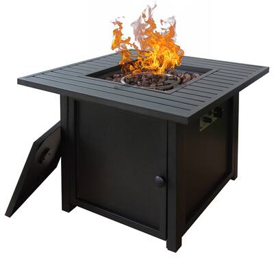 30 inch 50,000 BTU Square Outdoor Propane Fire Pit Table
