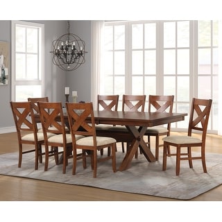 Karven solid wood dining set with table online chairs and