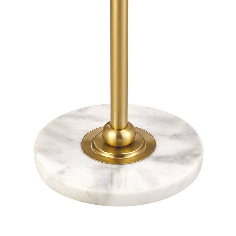 KAWOTI 61.5inch Swing Arm Floor Lamp with Marble Base