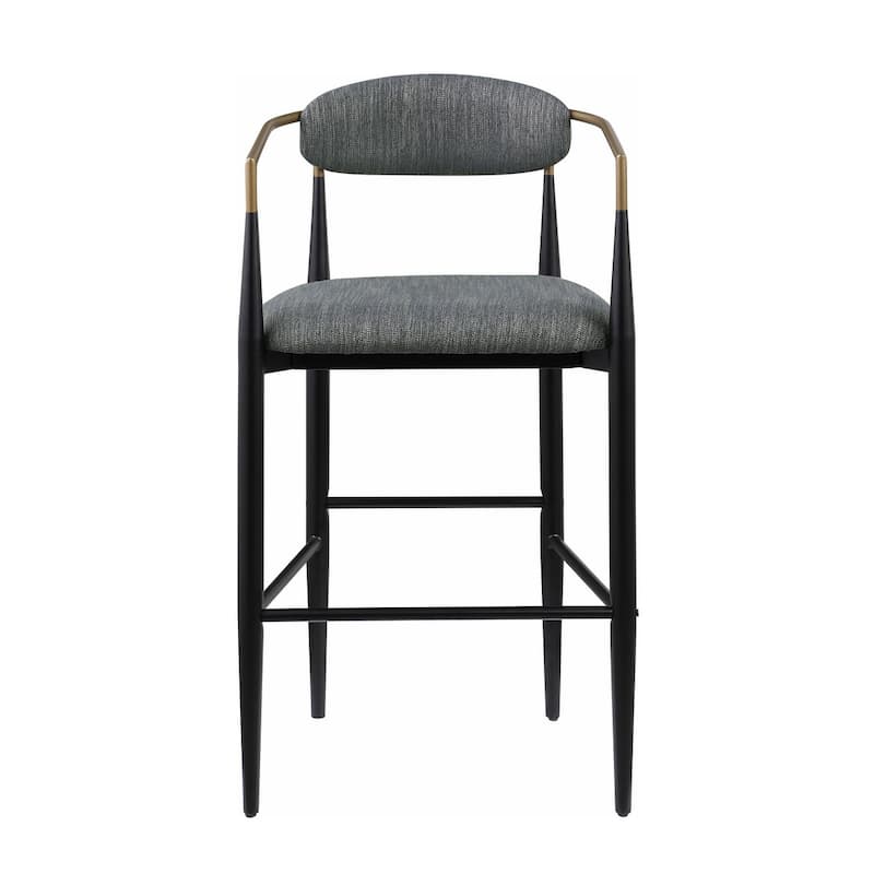Renfroe Upholstered Stool with Metal Leg