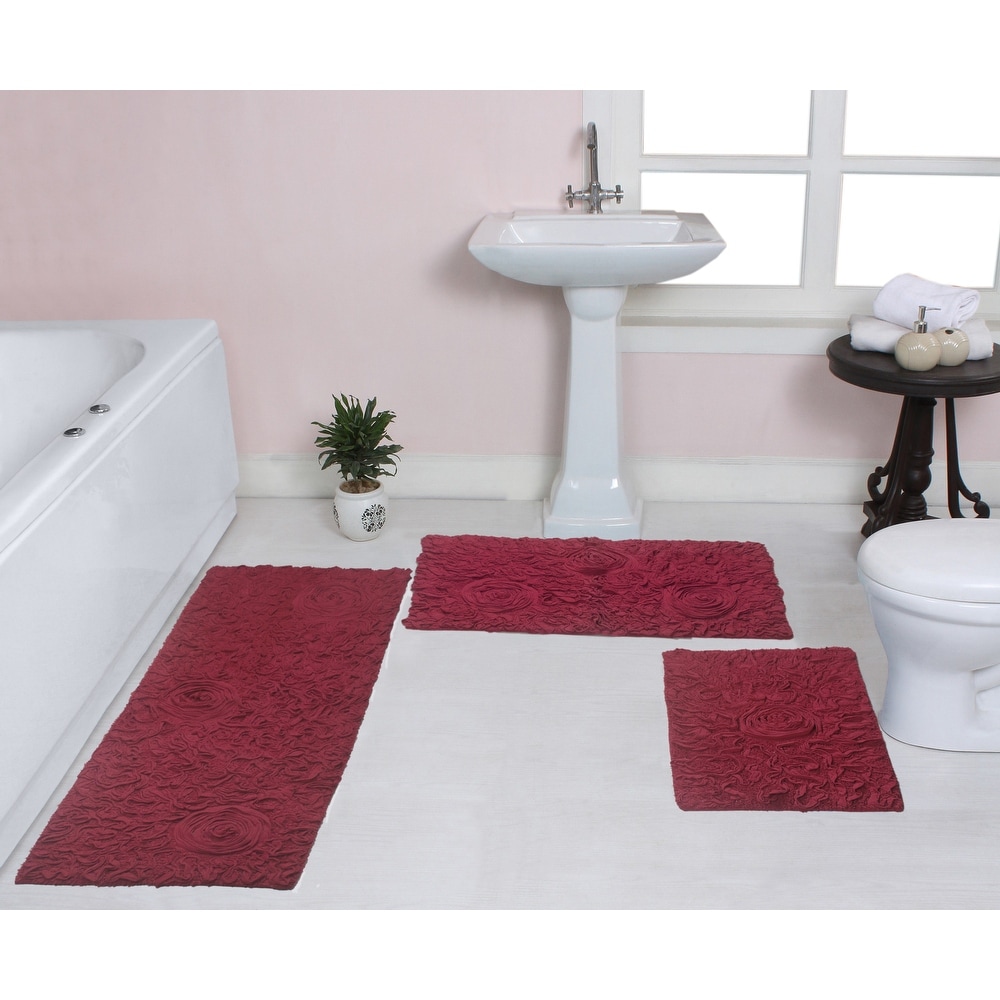 US States Design 3 Piece Bathroom Rugs Set - Non-Slip Ultra Thin Bath Rugs  for Bathroom Floor - Washable Bathroom Mats Set - On Sale - Bed Bath &  Beyond - 32732874