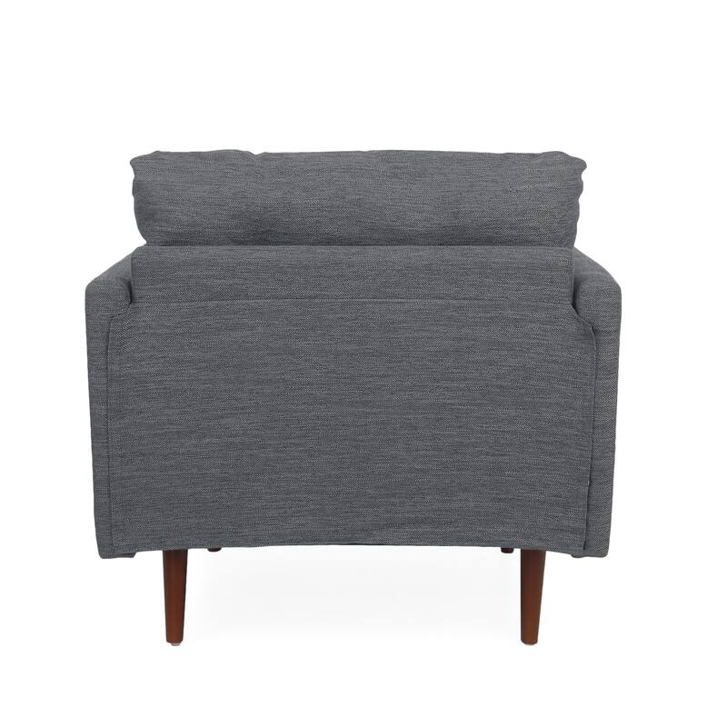 Roomfitters Modern Upholstered Accent Club Chair with Cushions, Mid-Century Supportive Lounge Seating