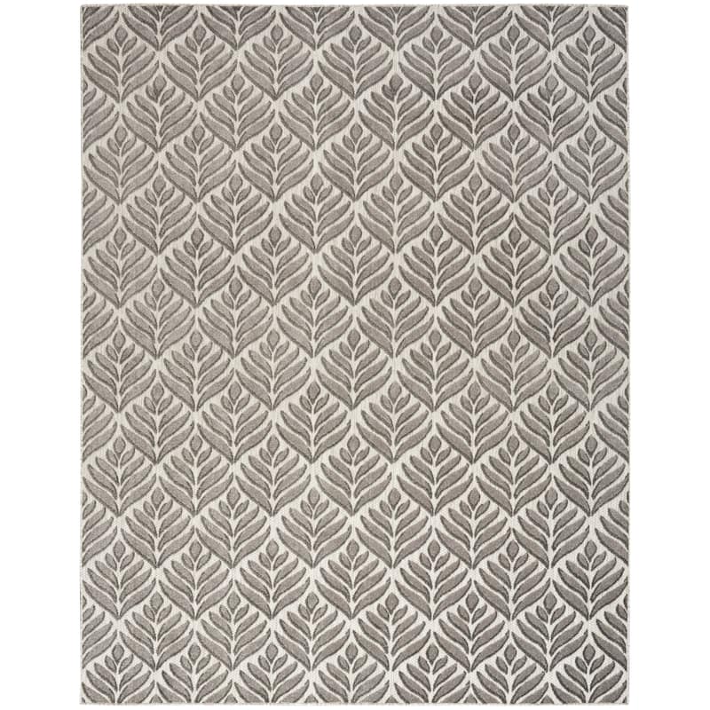 Nourison Aloha Indoor/Outdoor Nature Area Rug - 6'x9' - Charcoal