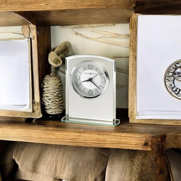 slide 2 of 2, Howard Miller Glamour Modern Sleek Chic Table Clock