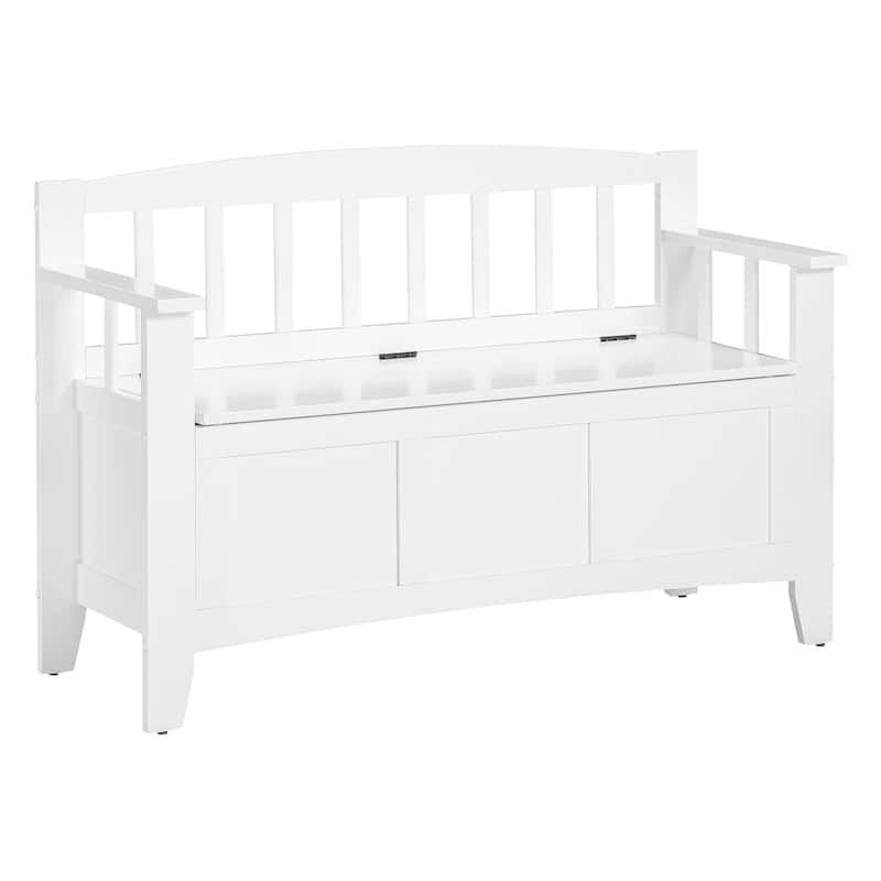 Metro Entryway Storage Bench - Snow White