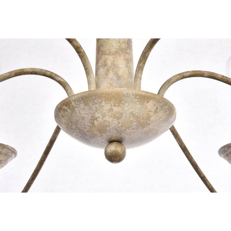 Elegant Lighting Merritt 6 Light 39-13/16" Wide Taper Candle