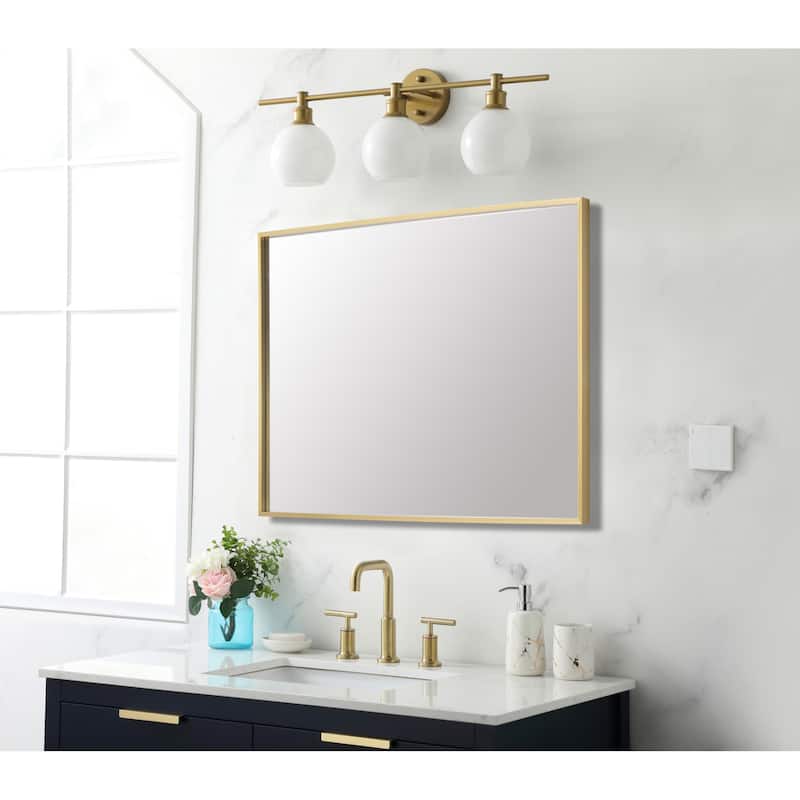 Elegant Lighting MR72736 Grace 36" W x 27" H Rectangular Framed