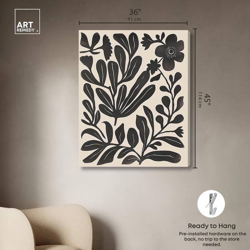 Ebony Eden Essence II Canvas by Art Remedy, Gallery Wrapped