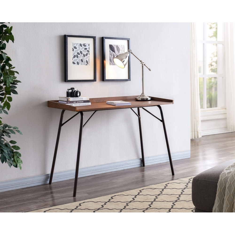 KandB Sleek Design Desk (Brown - Bronze Finish)