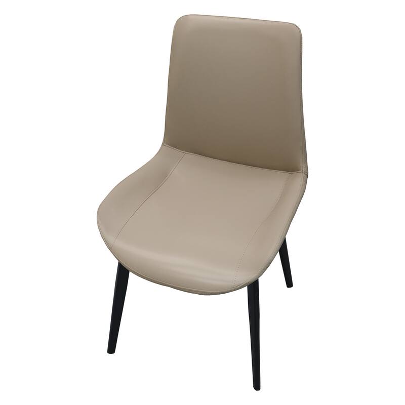 Modern Upholstered Chair Set of 2 Kitchen Chair Dining Chair Side Chair Office Chair Tan Reception Chair