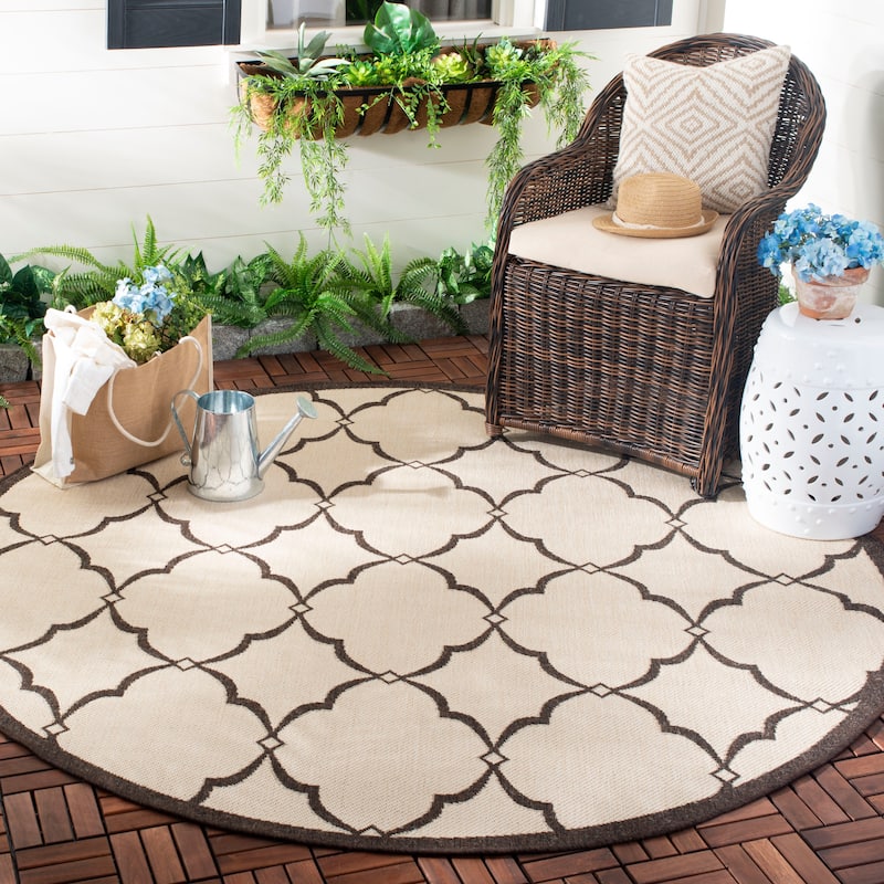 SAFAVIEH Beach House Caetana Indoor /Outdoor Waterproof Patio Backyard Rug