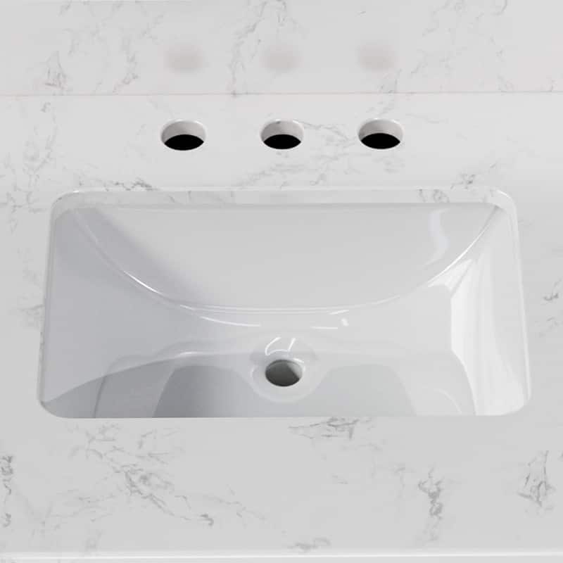 42-Inch Solid Wood Bathroom Vanity with Sink - Minimalist Elegant Style