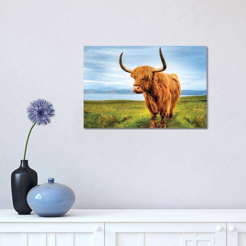 iCanvas "Highland Cow IV" by Susanne Kremer Canvas Print - 12x18x1.5