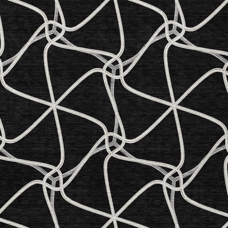 HomeRoots Geometric Contemporary Rectangle Outdoor Rug