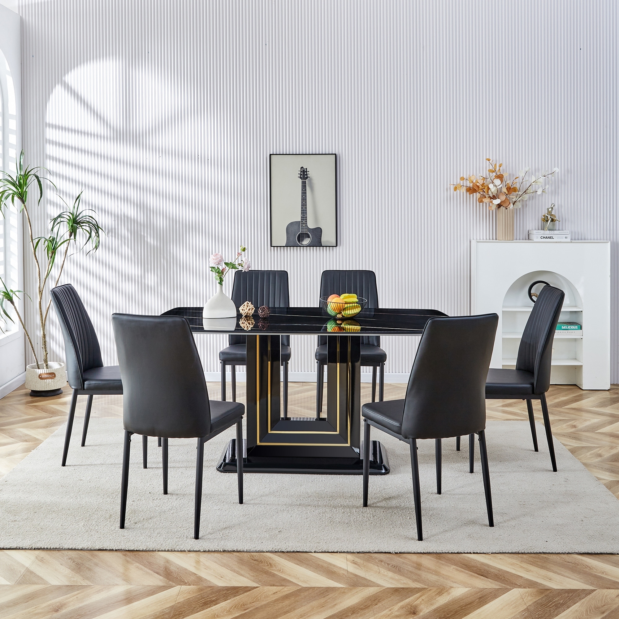 Chairs Double Glass Top Dining Table Harrisonn Seater Luxury Glass