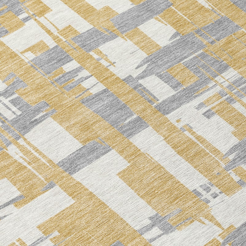 HomeRoots Striped Transitional Rectangle Outdoor Rug